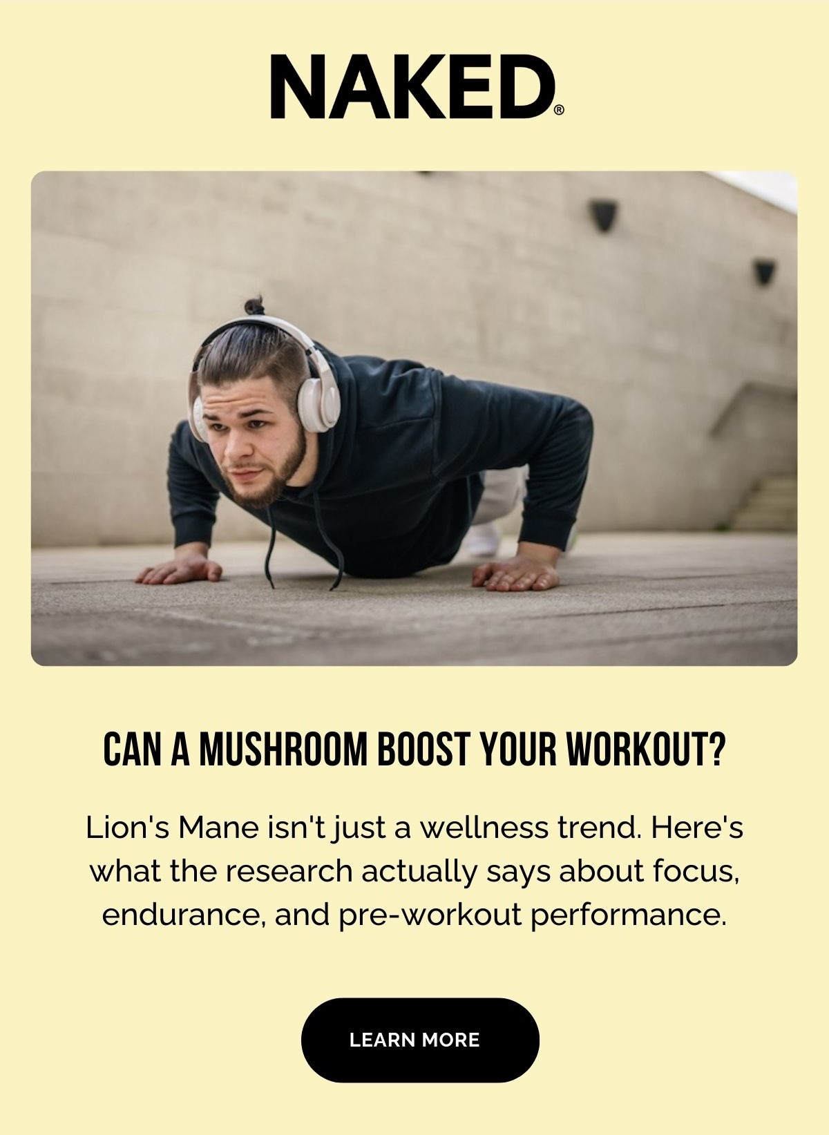 Can a mushroom boost your workout?