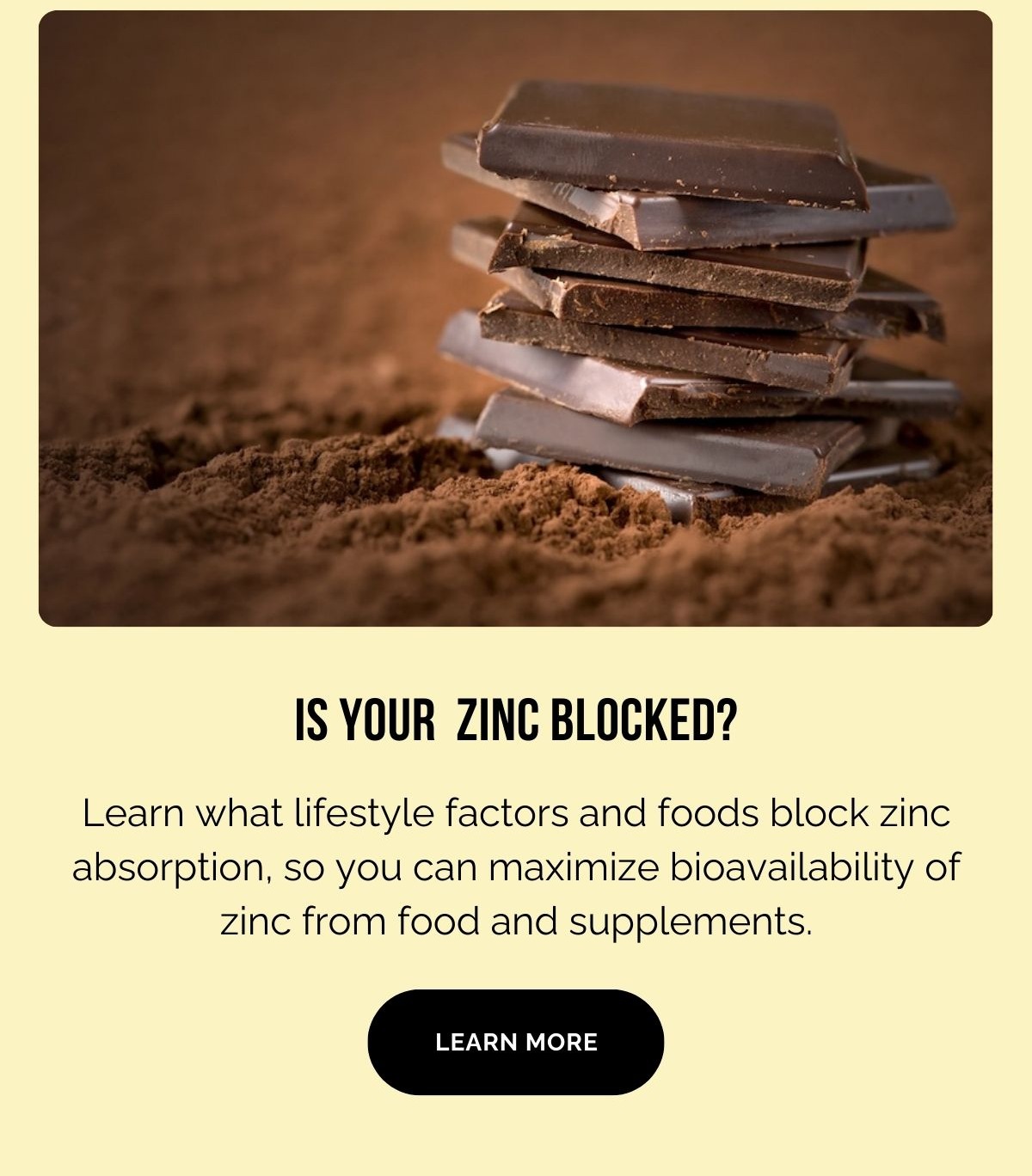 Is Your Zinc Blocked?