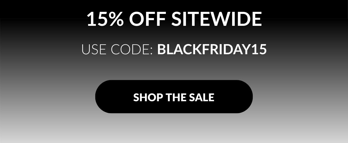 Black Friday: Save 15%