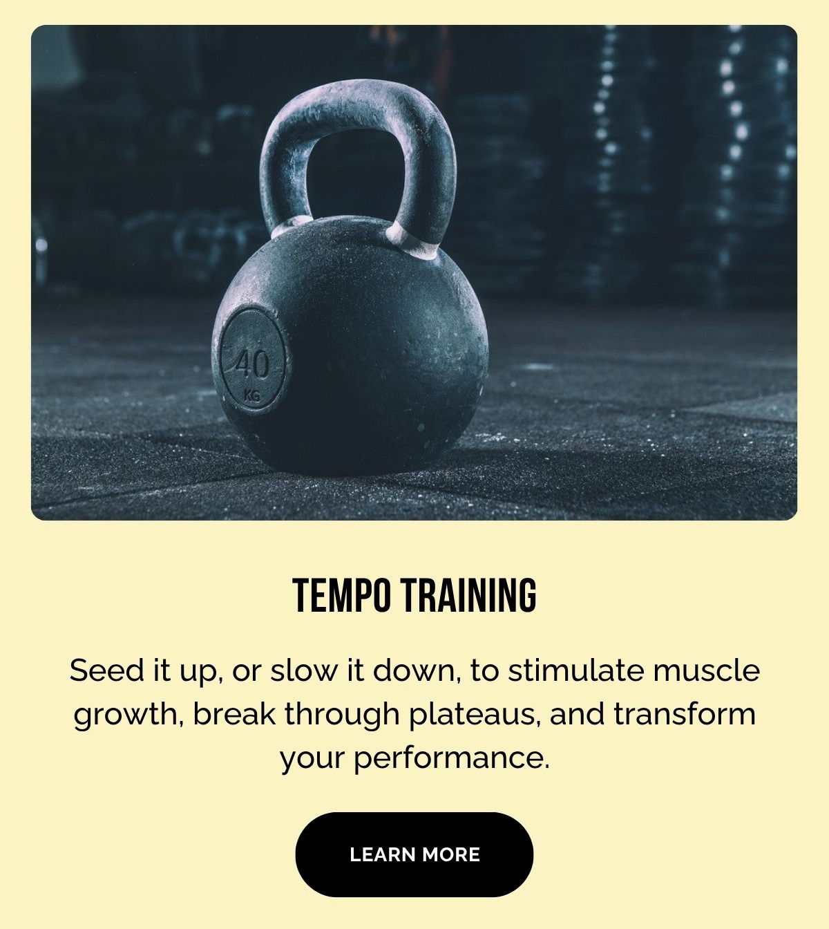 Tempo Training