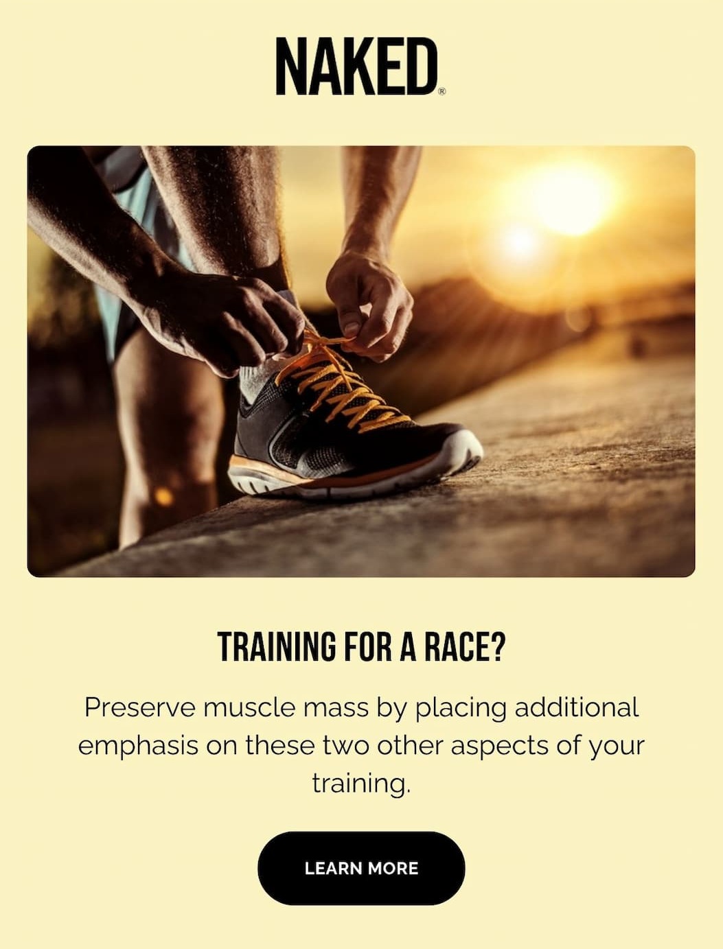 Training for a Race?