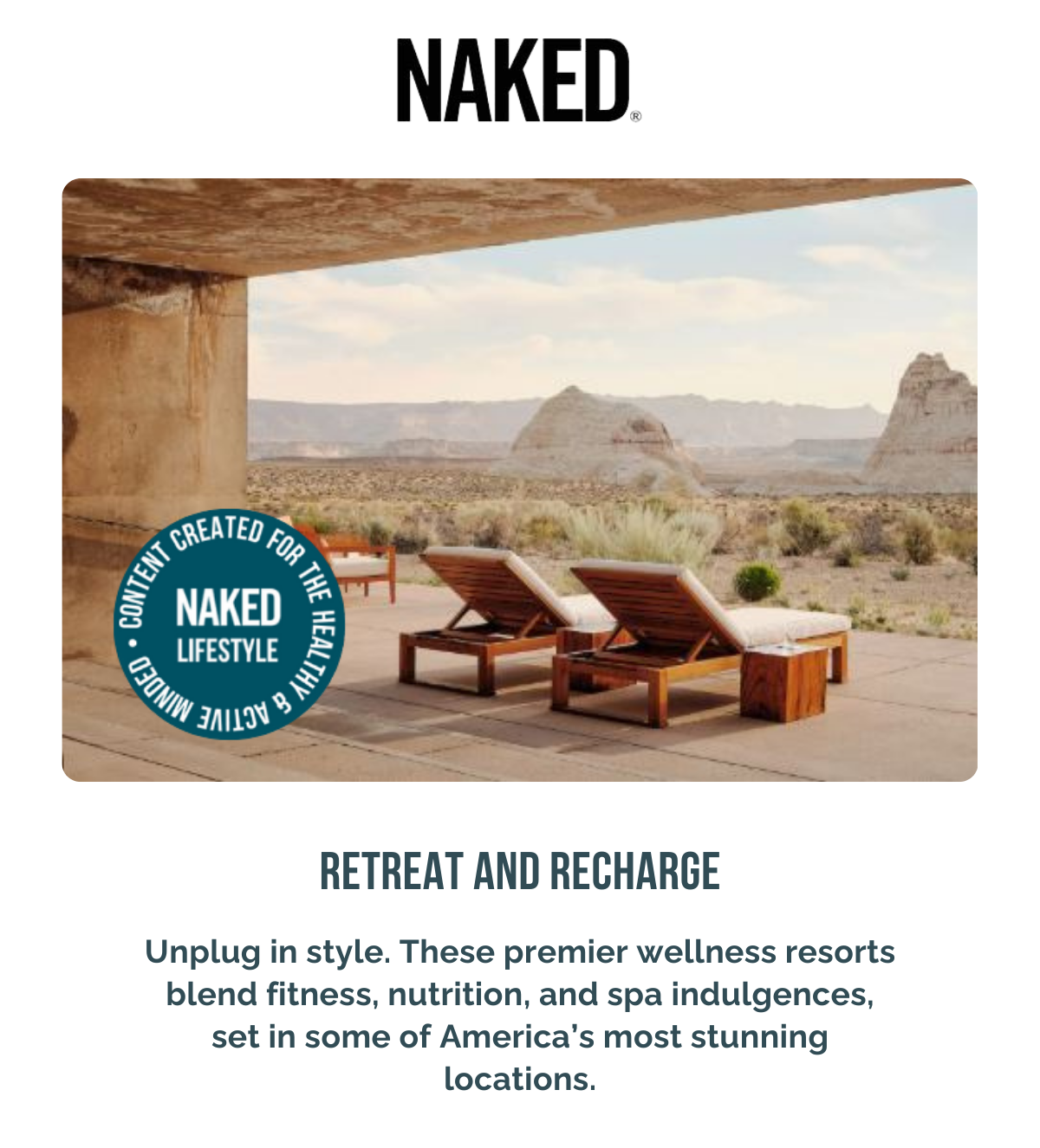 Retreat and Recharge
