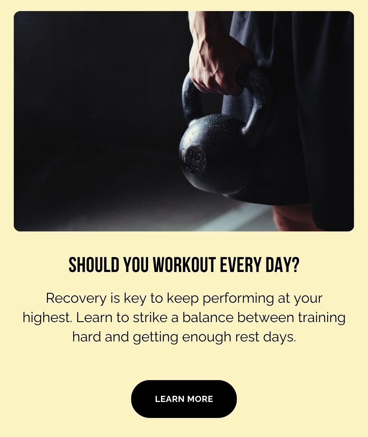 Should You Workout Every Day?