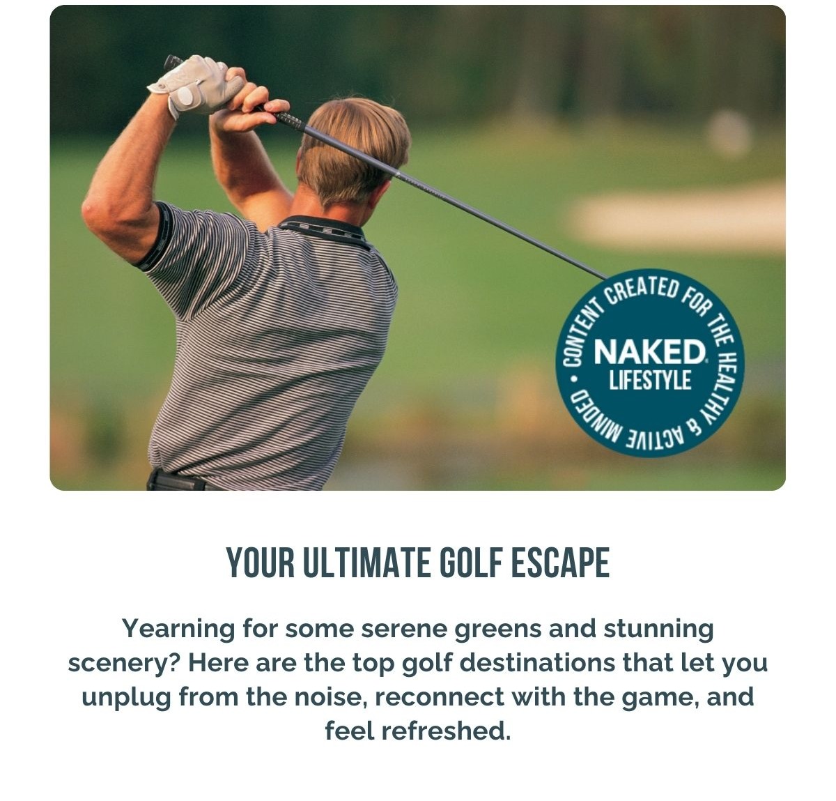 Your Ultimate Golf Escape