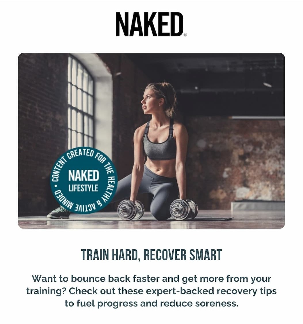 Train Hard, Recover Smart