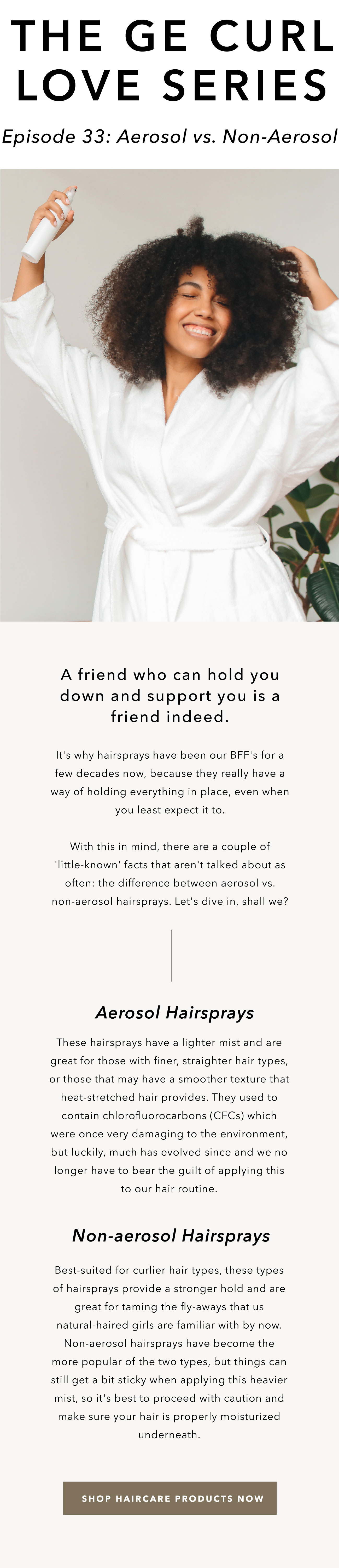 Aerosol vs. NonAerosol Which one's better? Grace Eleyae