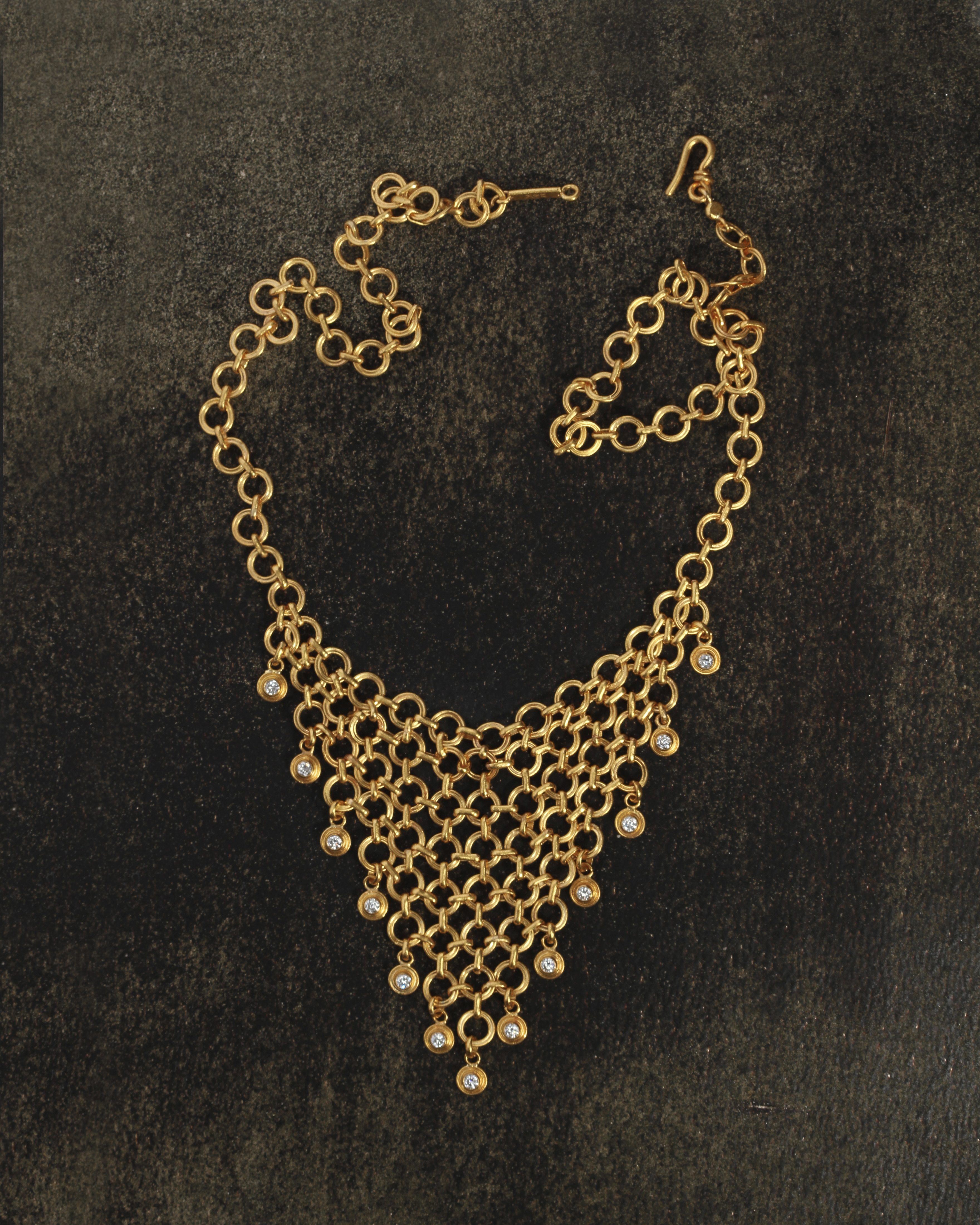 Veil Necklace Solid Gold