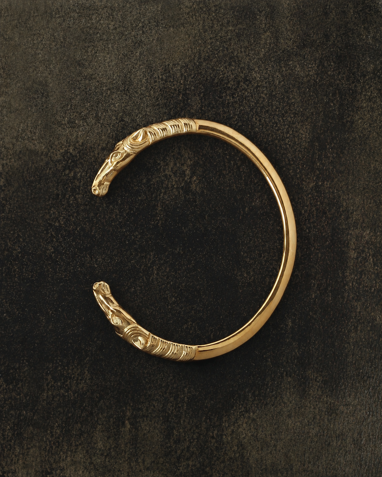Pegasus Cuff Gold Vermeil