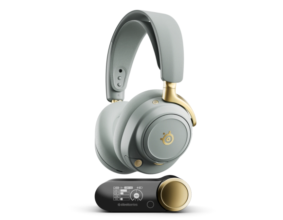 Image of Arctis Nova Elite Sage Gold headset