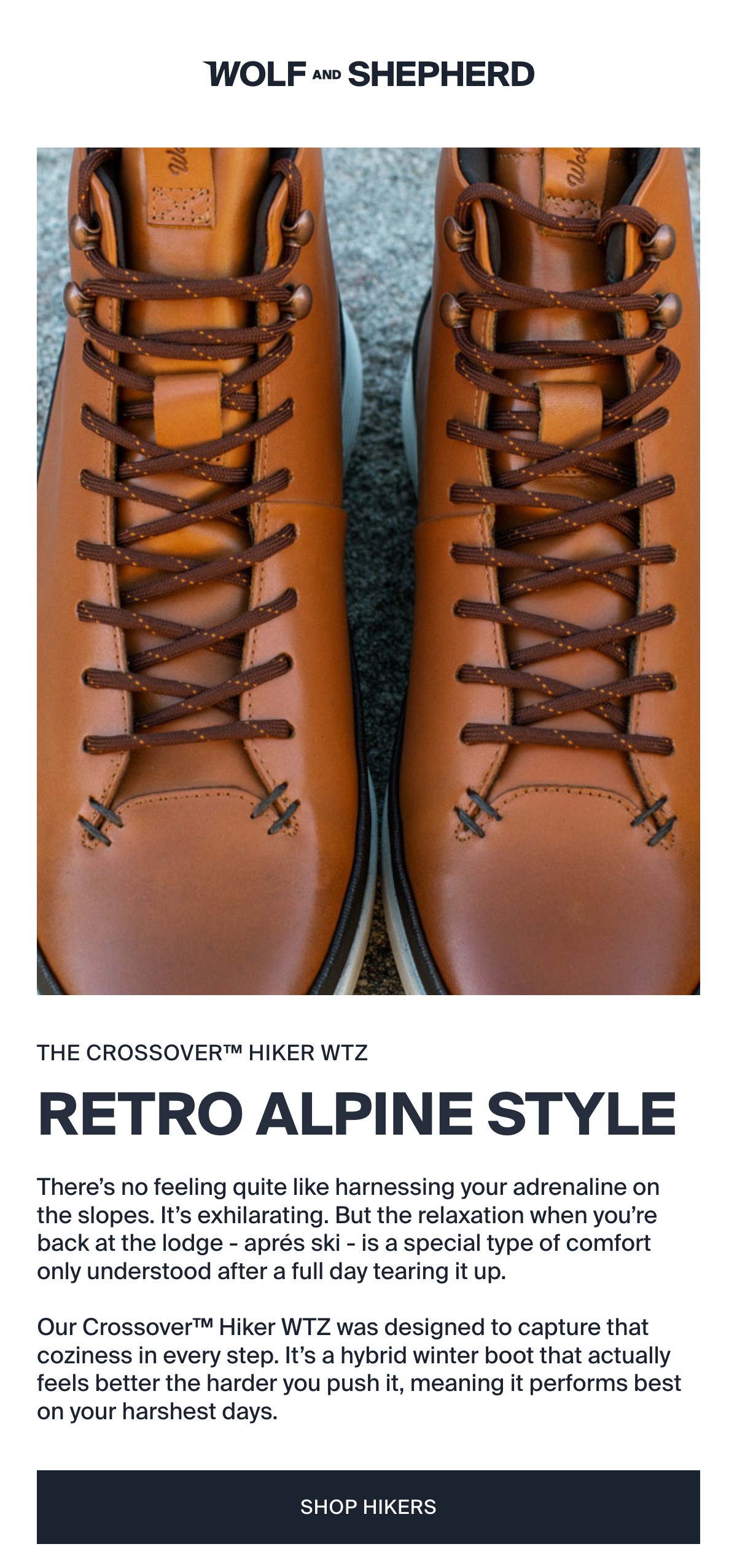 Hot shoes for cold days Wolf And Shepherd