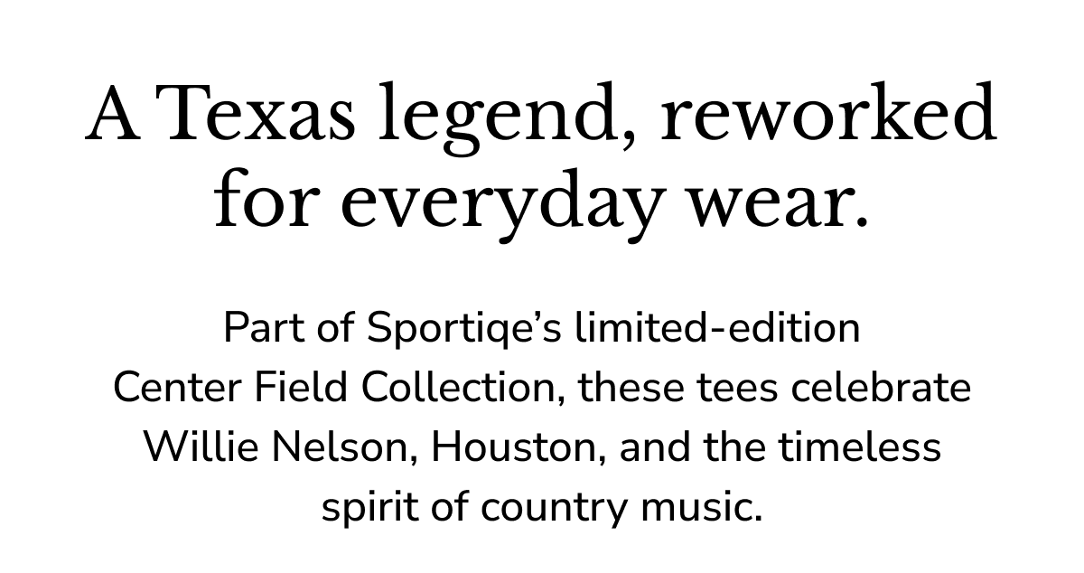 Texas legend, reworked for everyday wear. Celebrate Willie Nelson and the spirit of country music.