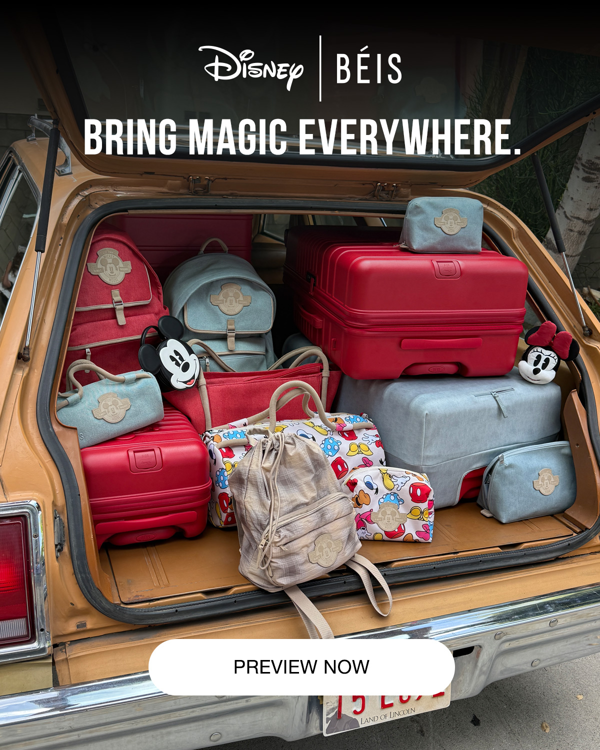 DISNEY x BÉIS. Preview Now - Shop the Collection