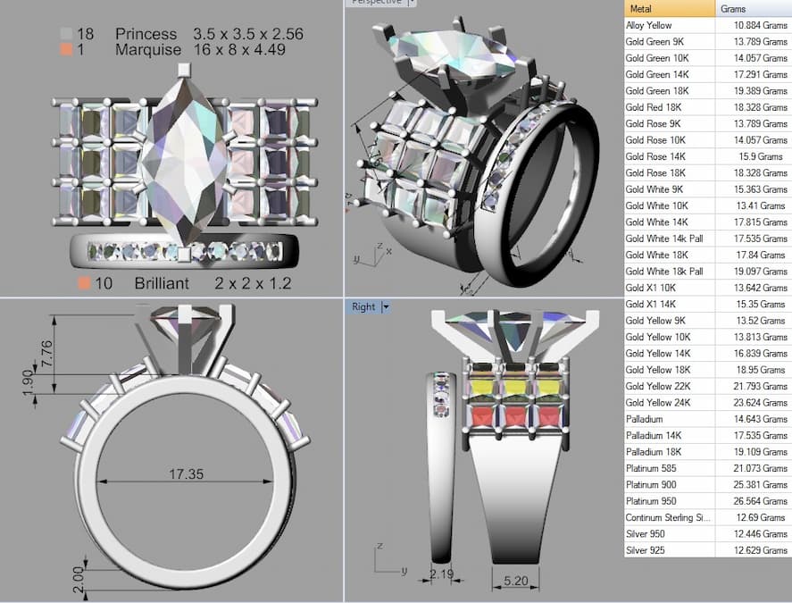 denise dietz ring layout
