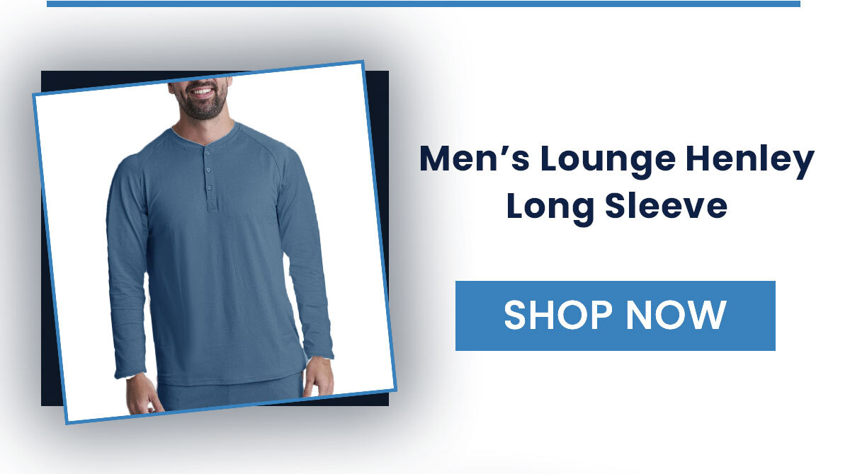Men’s Lounge Henley Long Sleeve SHOP NOW