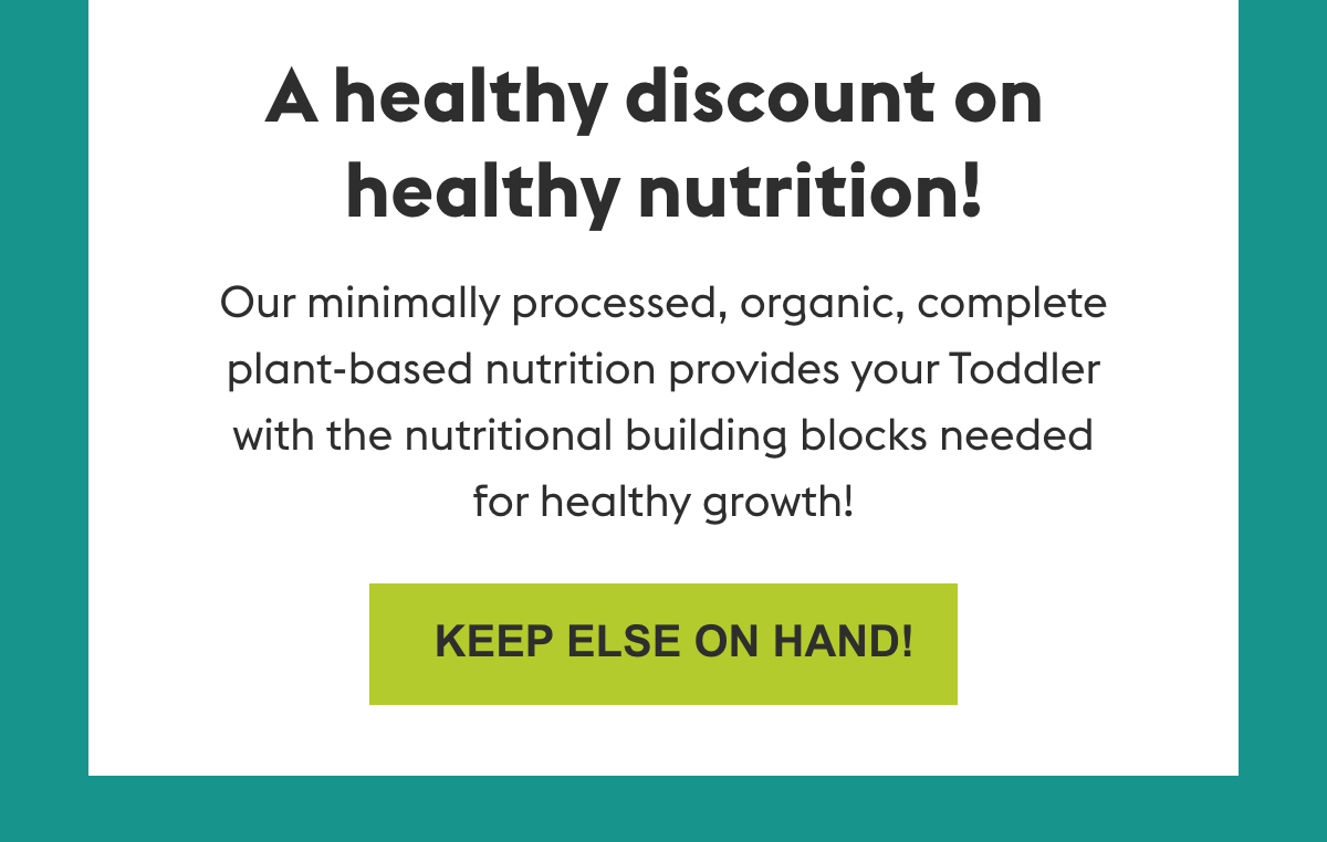 Take 15 off your next purchase! 🌱 Else Nutrition