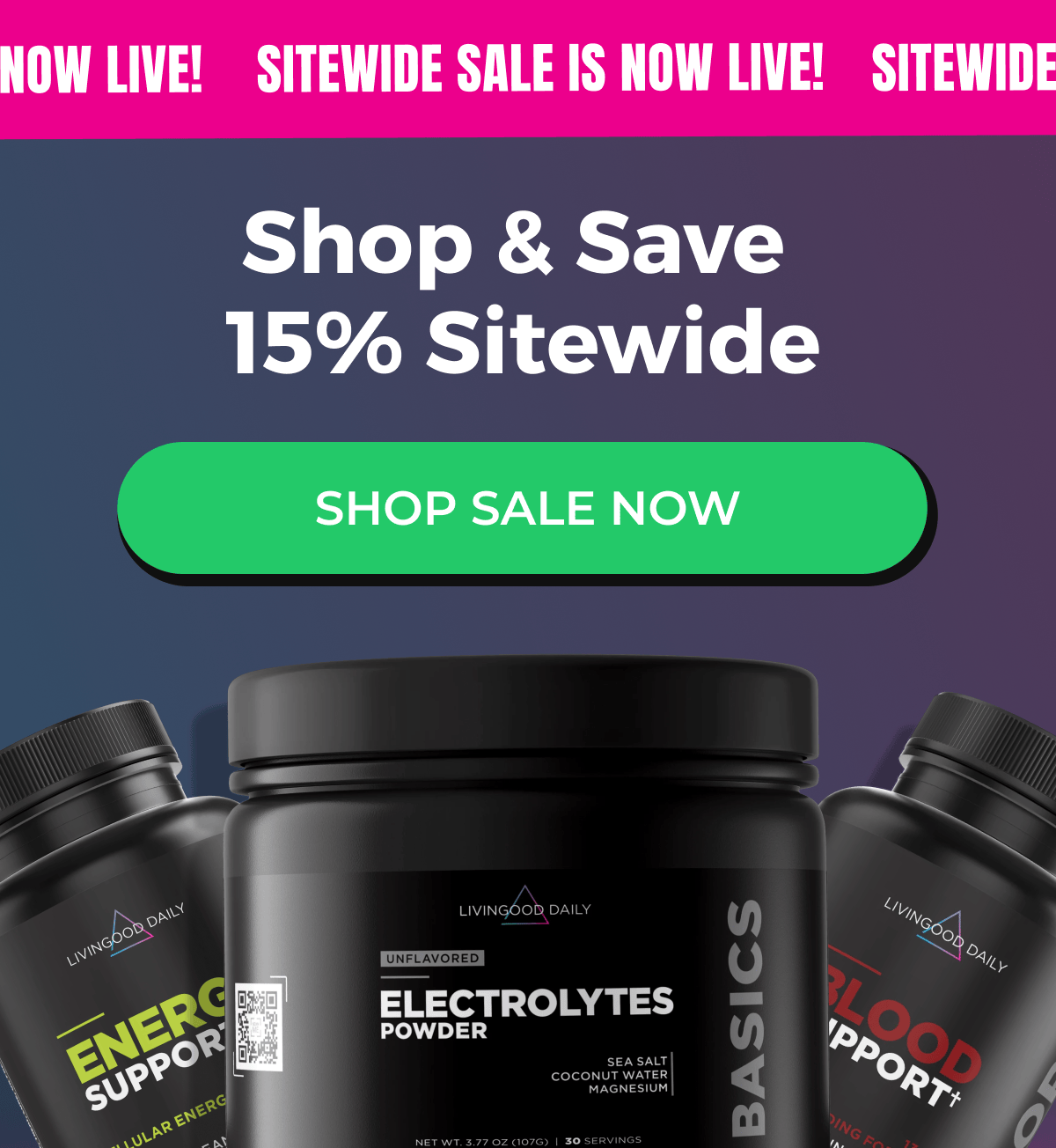 Shop & Save 15% Sitewide