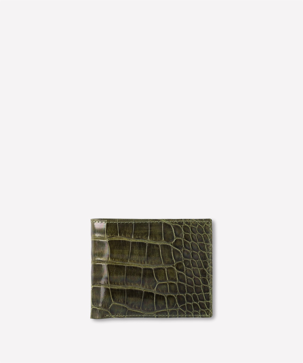 Classic Wallet Olive Crocodile