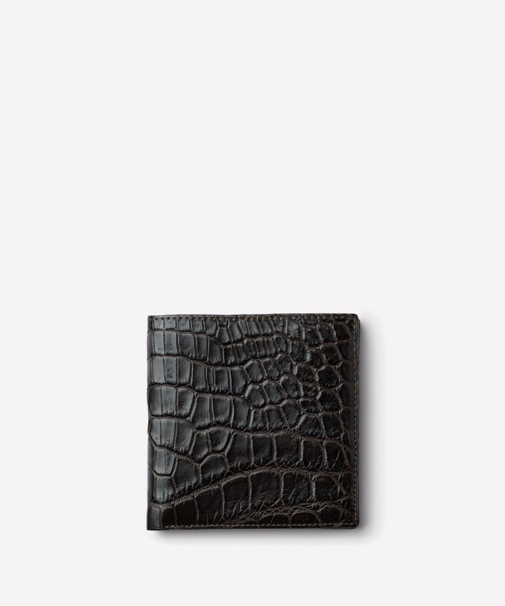 International Wallet Walnut Crocodile