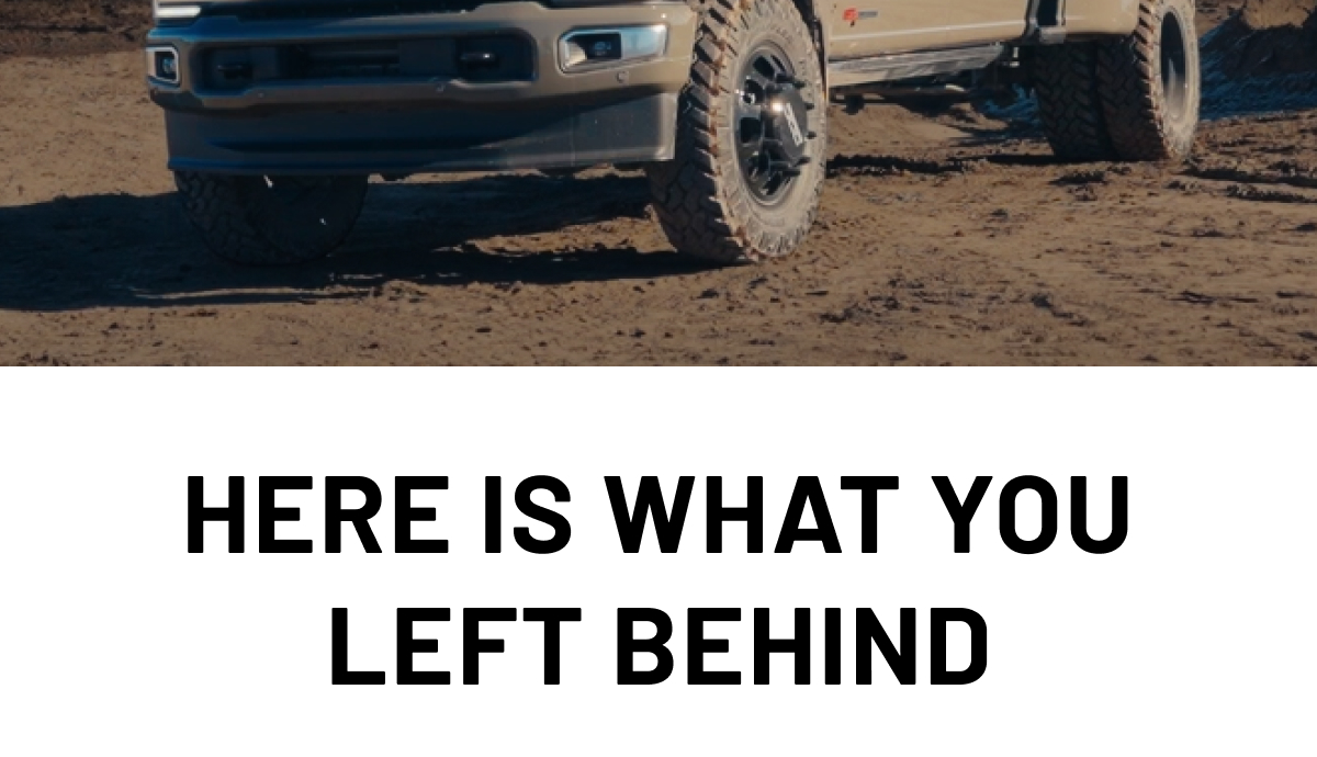 Here is what you left behind