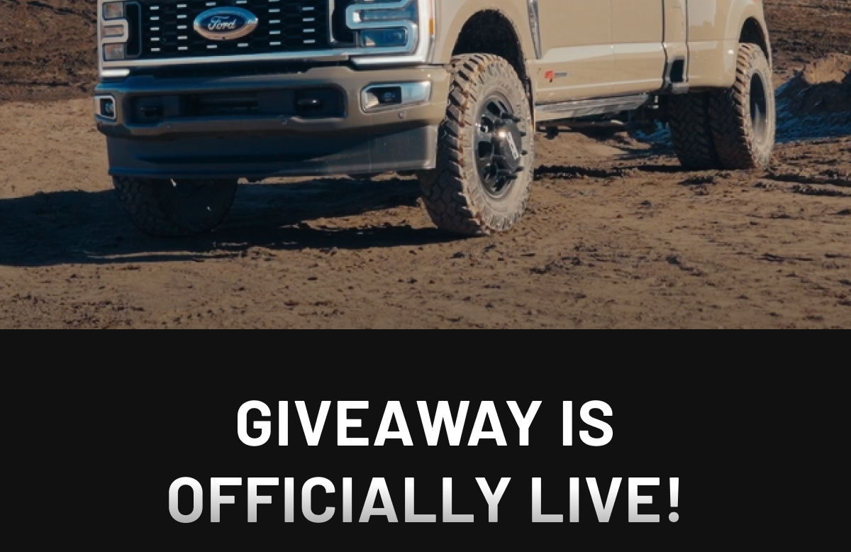 our giveaway is officially live