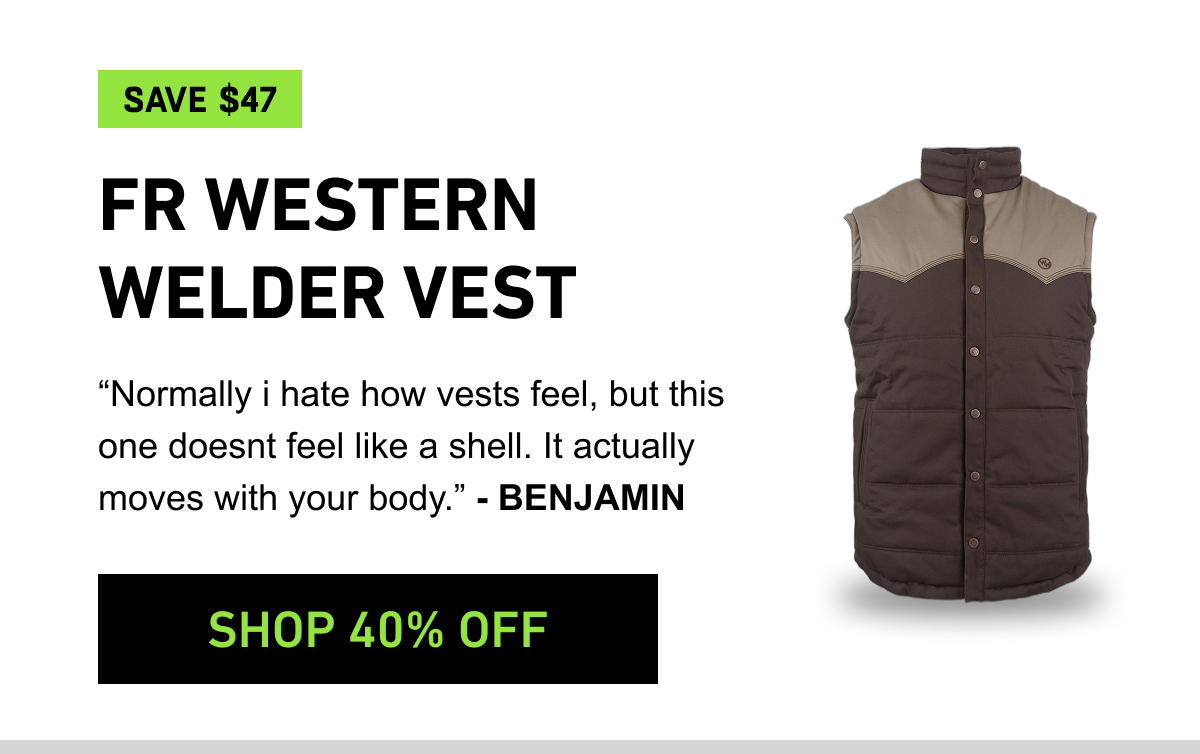 FR western welder vests