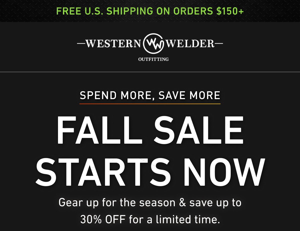 Fall sale starts now. Gear up for the season and save up to 30% off for a limited time