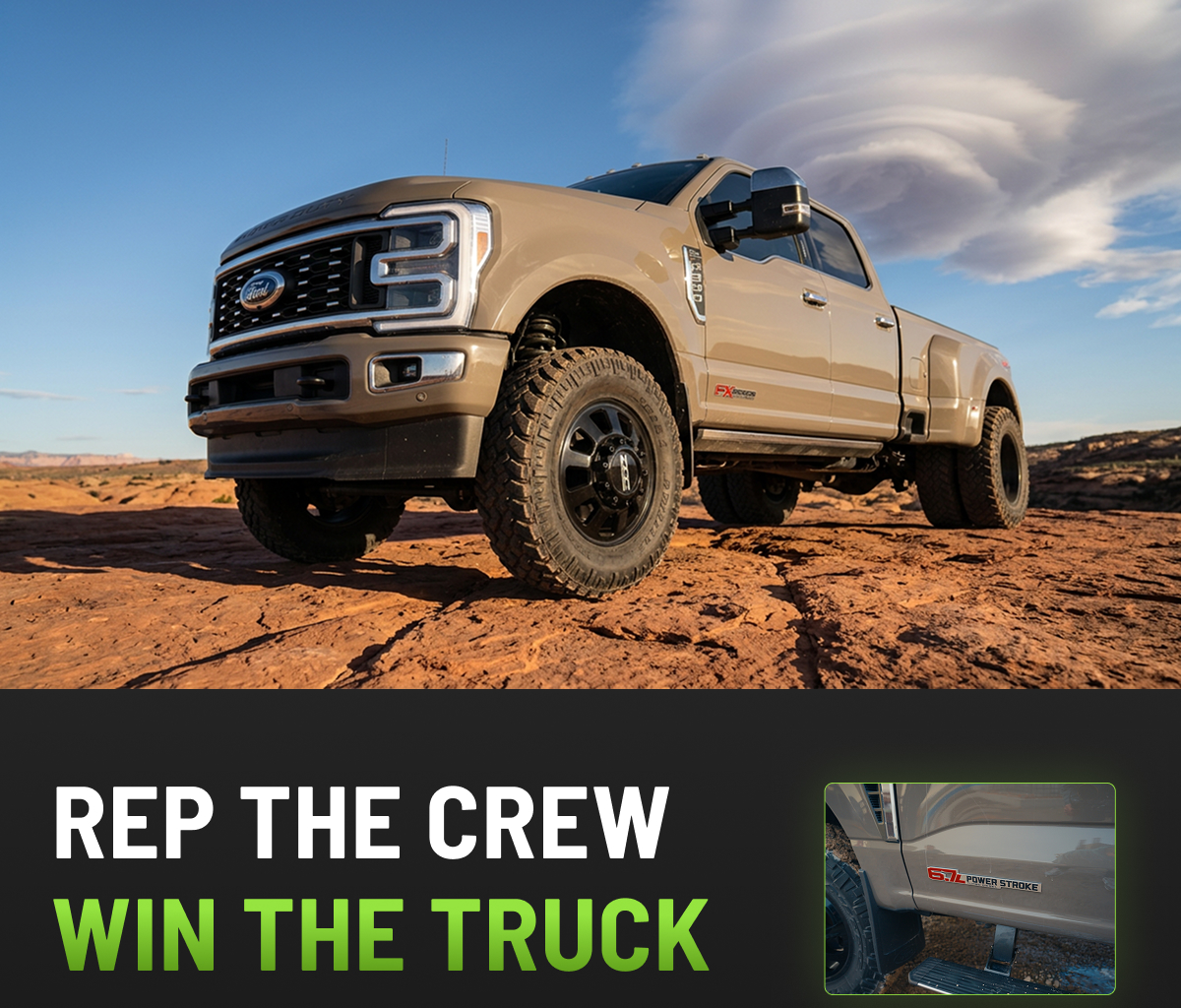 Rep the crew, win the truck
