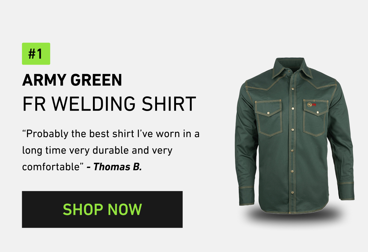 Armgy Green FR Welding Shirt