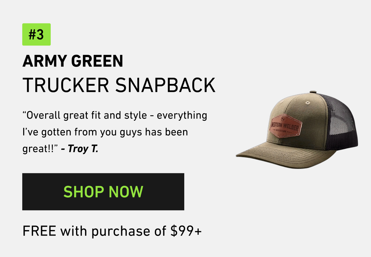 Armgy Green trucker snapback