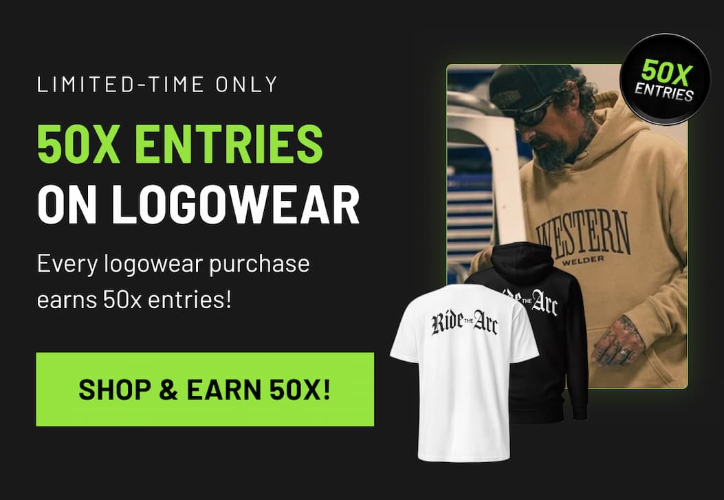 Get 50x entries on logowear - limited time only!
