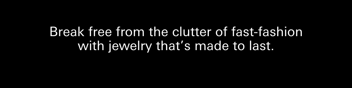 Break free from fast-fashion