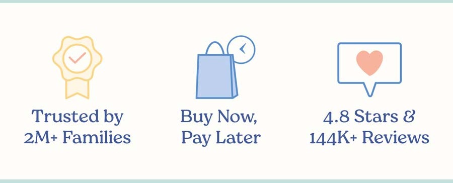 Trusted by 2M+ Families | Buy Now, Pay Later Options | 4.8 Stars & 144K+ Reviews