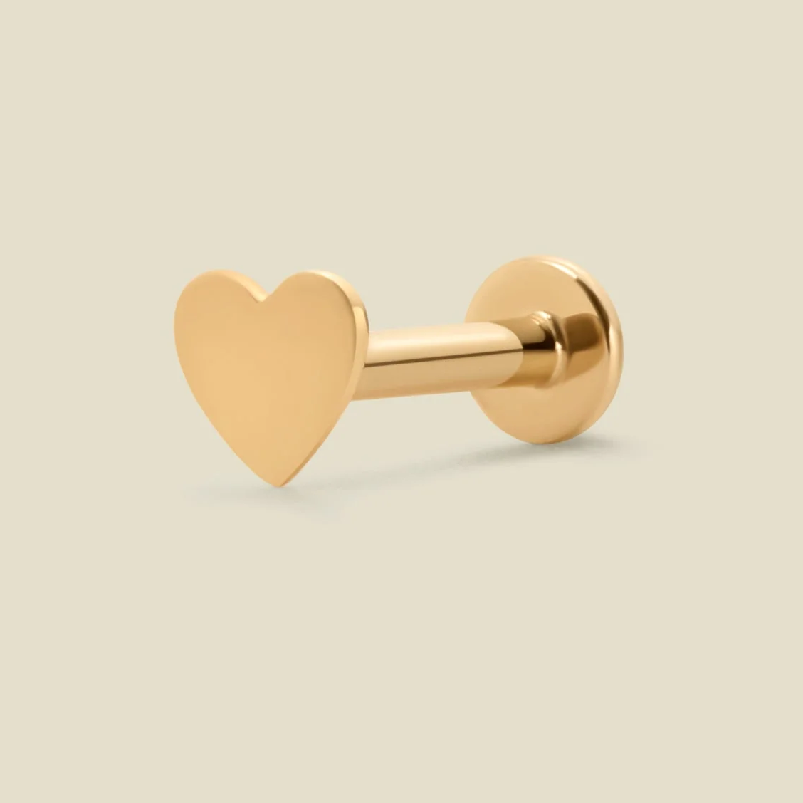 Heart stud earring