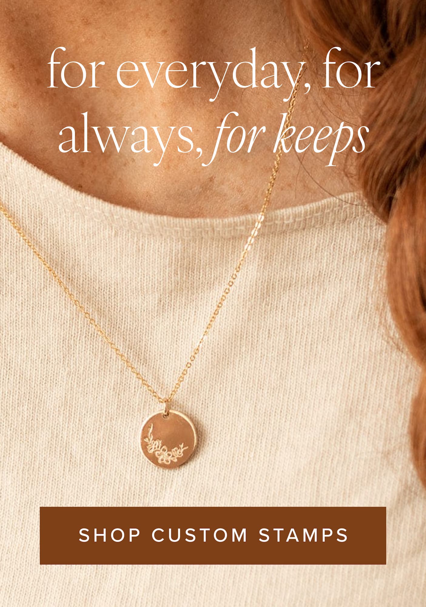 Stamped jewelry from Made by Mary. Shop stamps