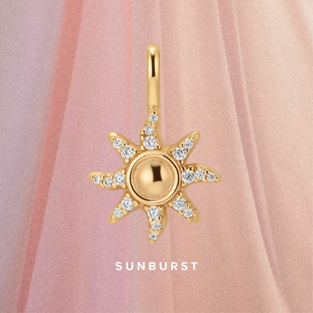 Sunburst charm