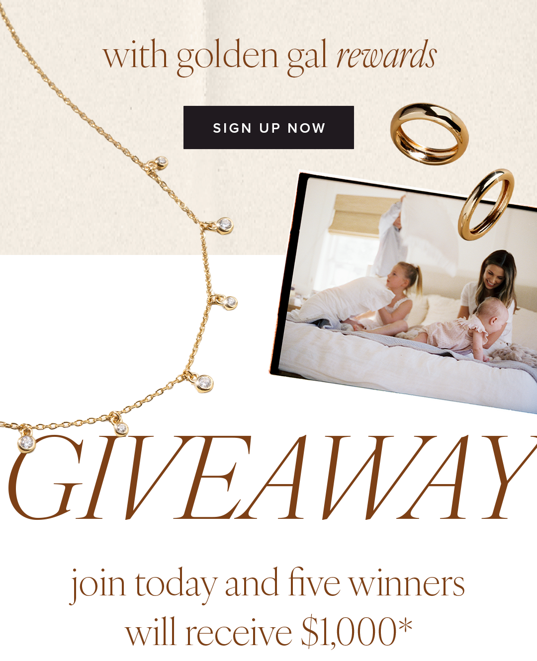 Giveaway: Join today and five winners will receive $1,000