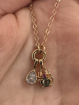 gems and webs necklace set