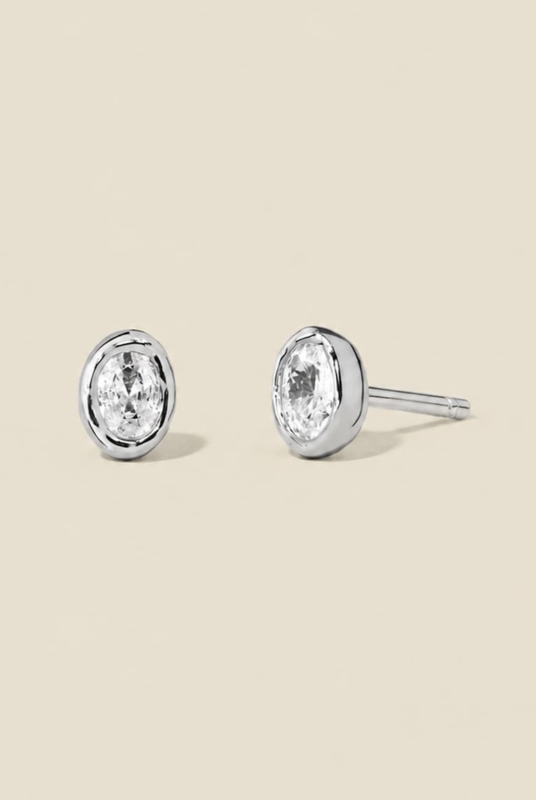 Tova stud earrings in silver