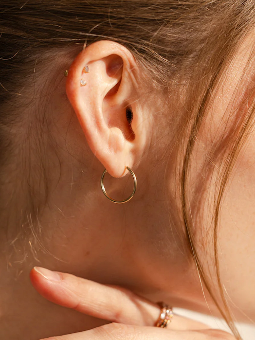 Live in hoop earrings