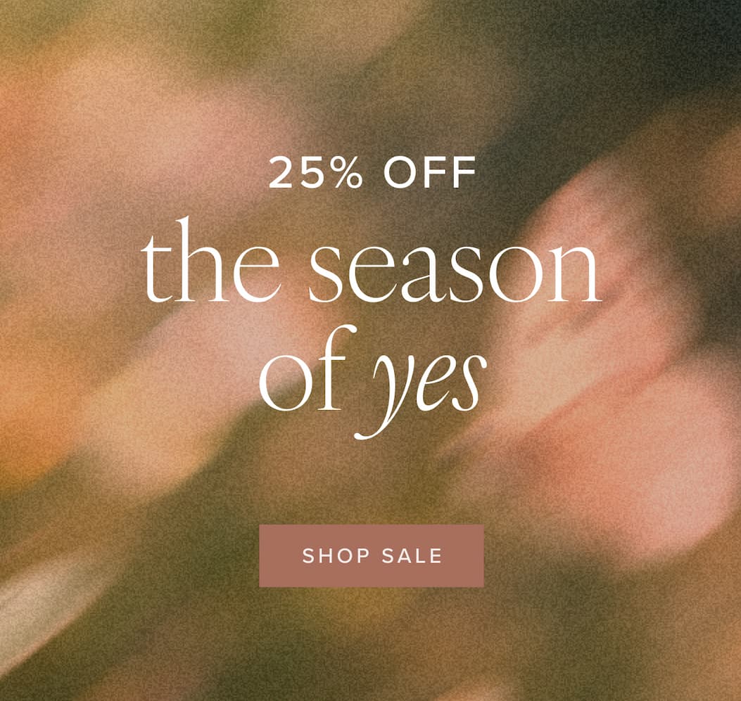 Spring sale 25% off