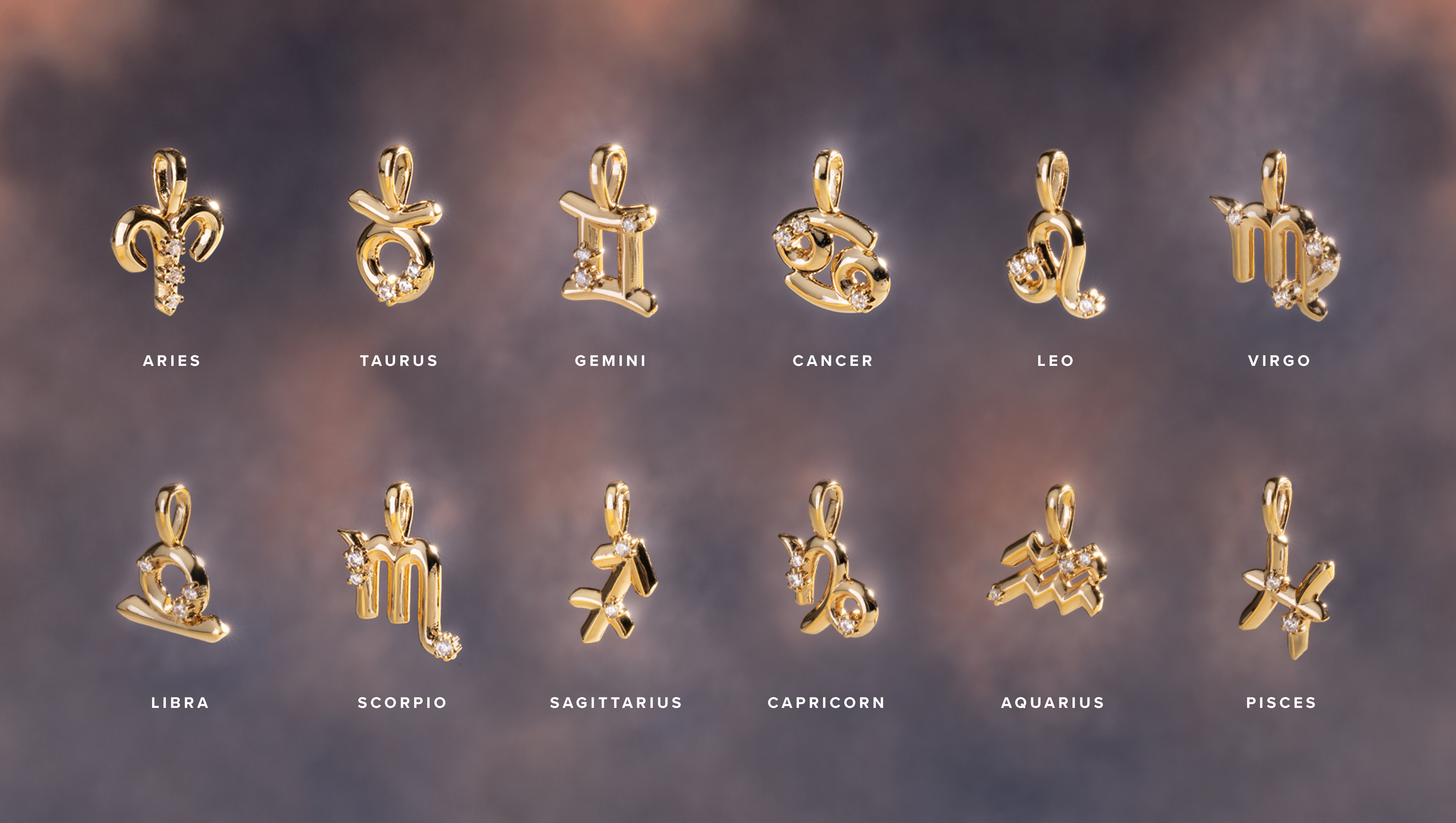 Zodiac charms