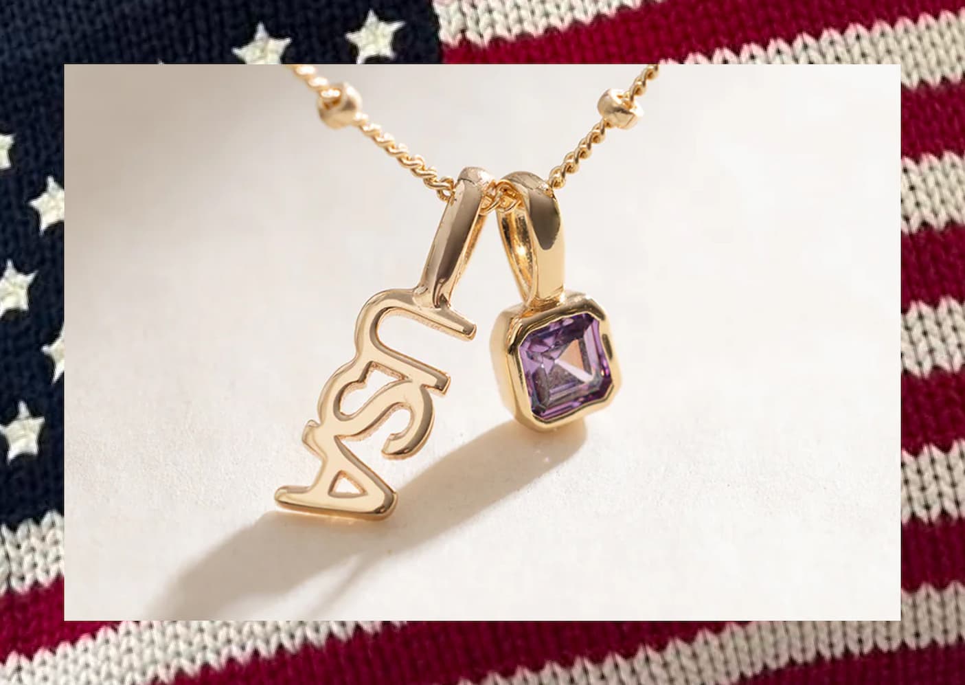 Build my charm stack with usa inspired charms