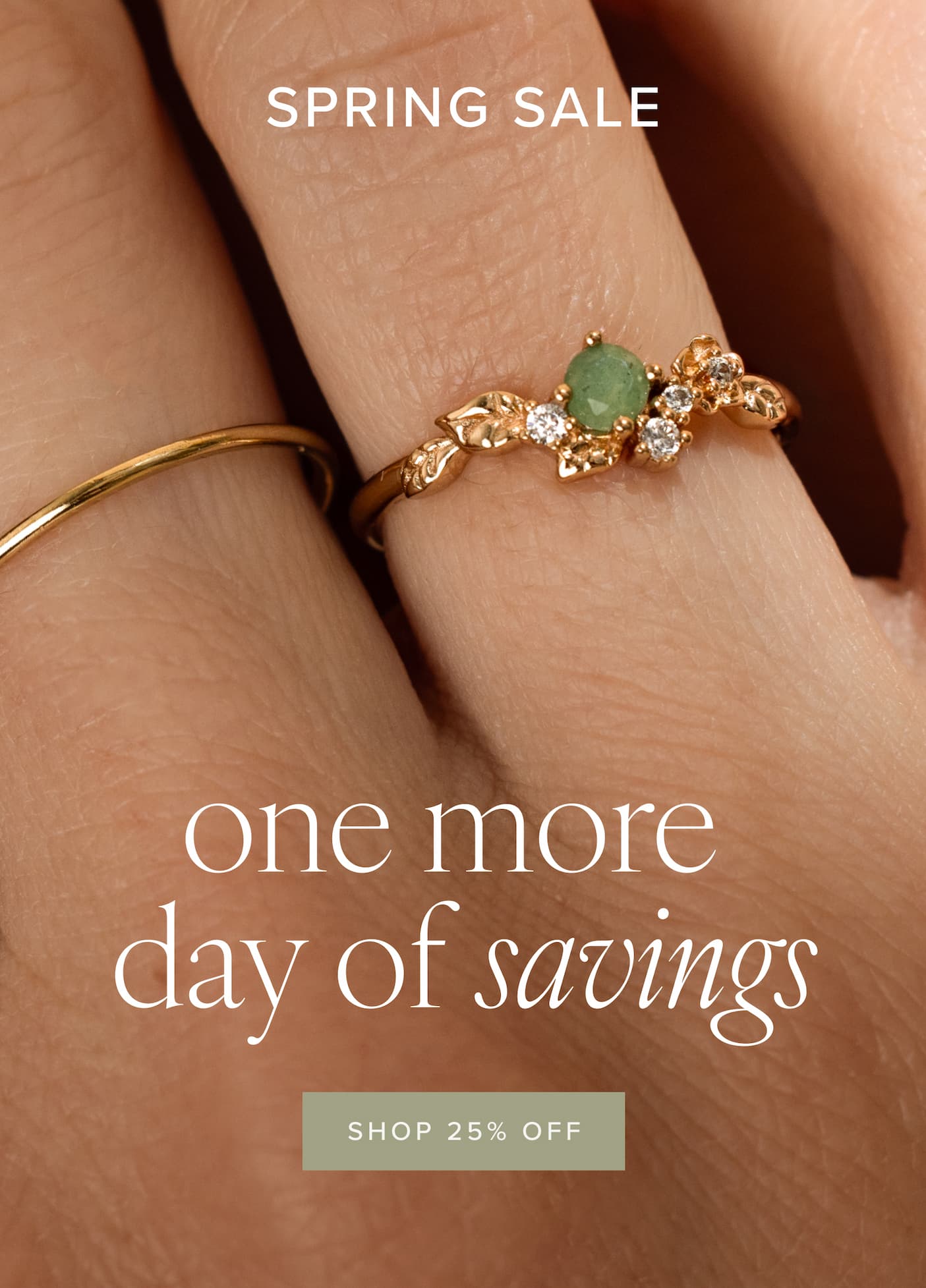 Spring sale last day