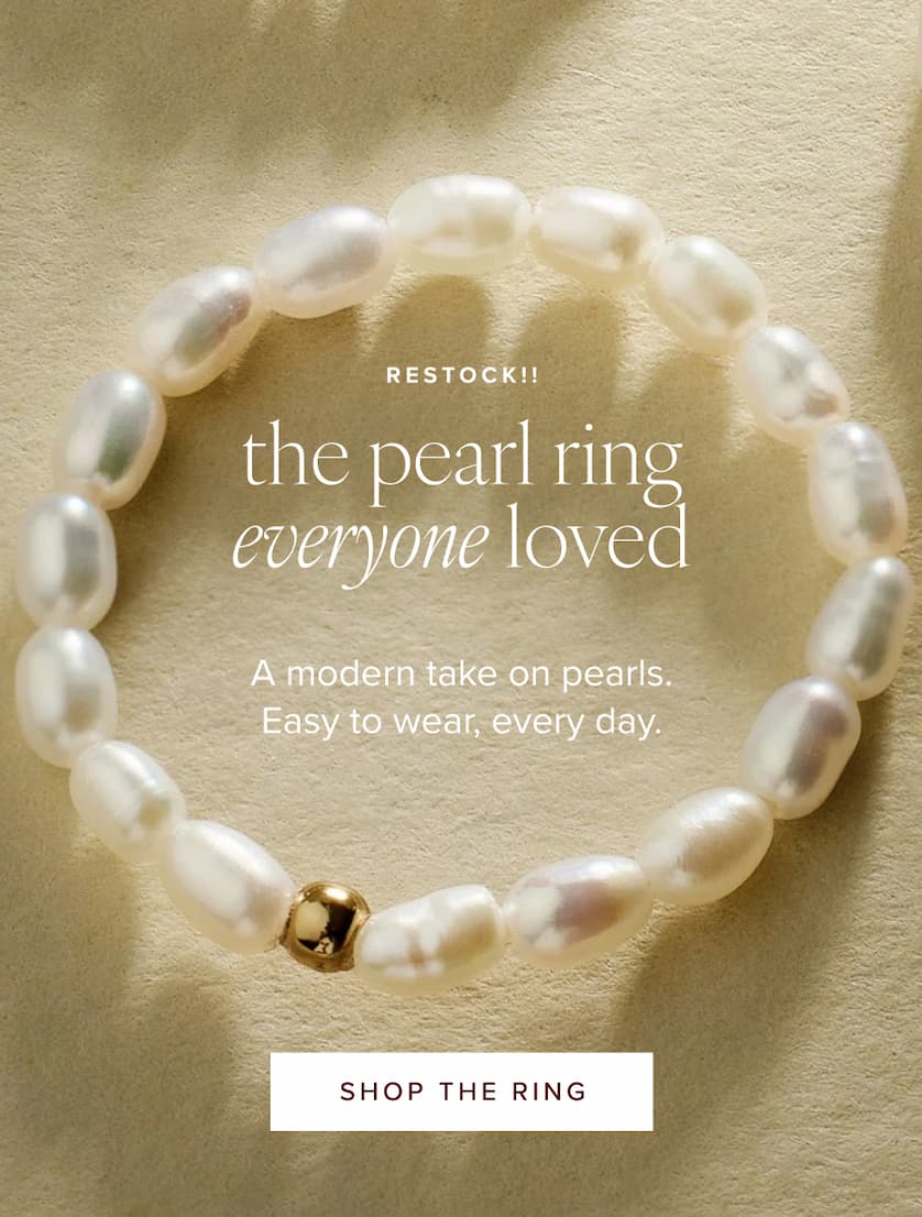 Pearl strand ring