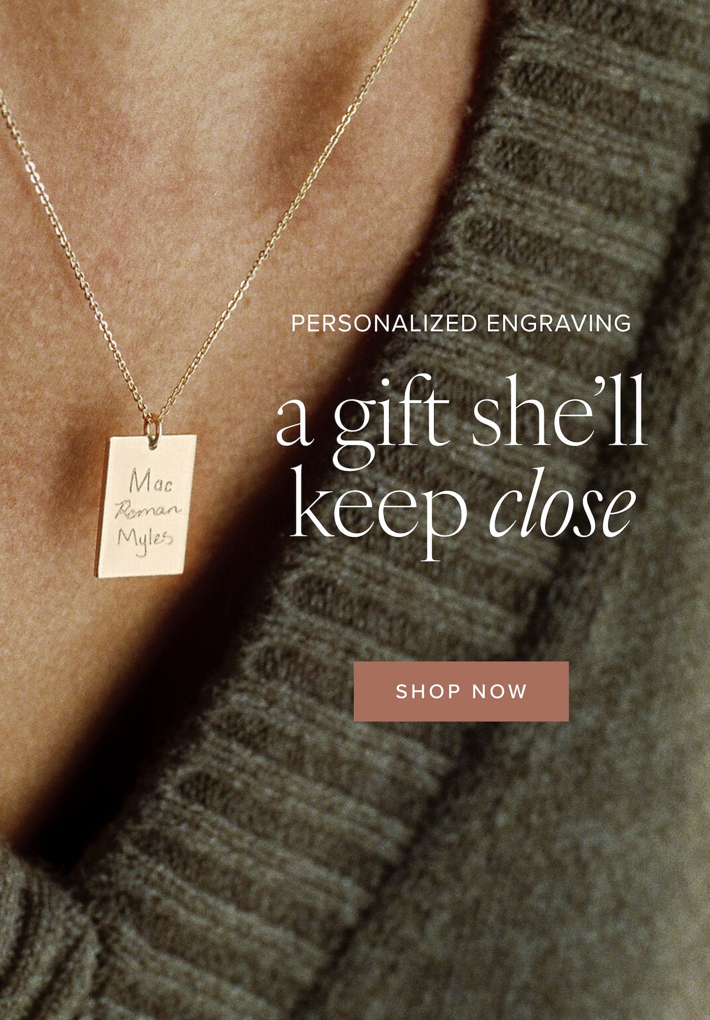 A gift she'll keep close