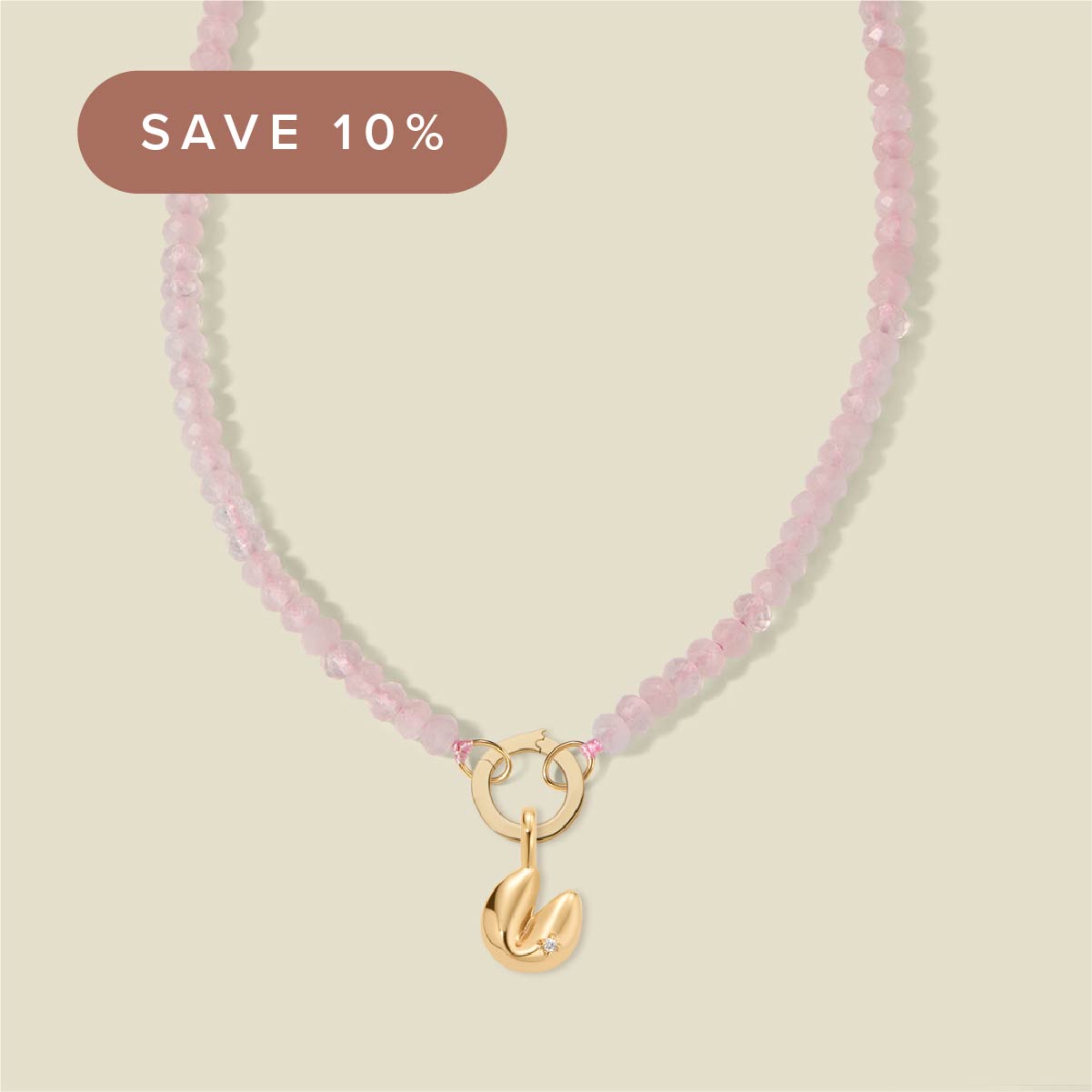Lucky in love charm necklace