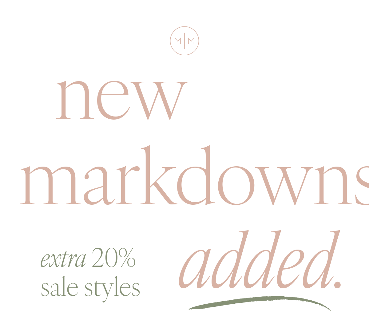 New Markdowns Added