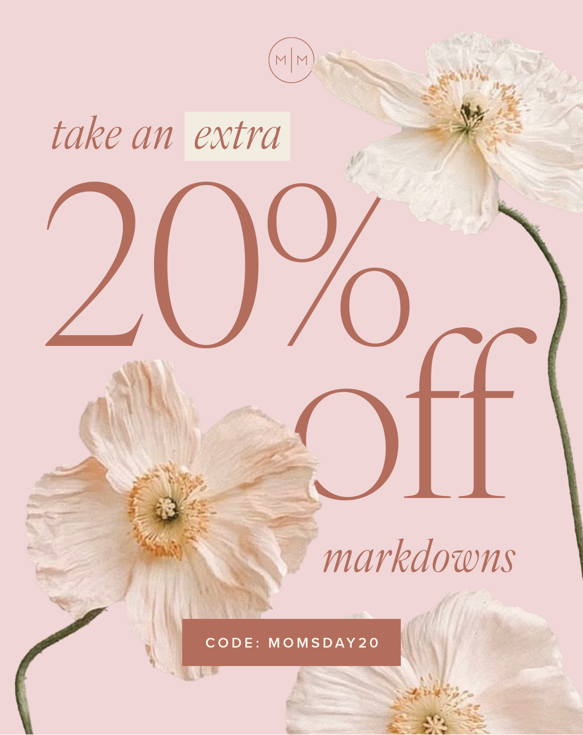 Take an extra 20% off