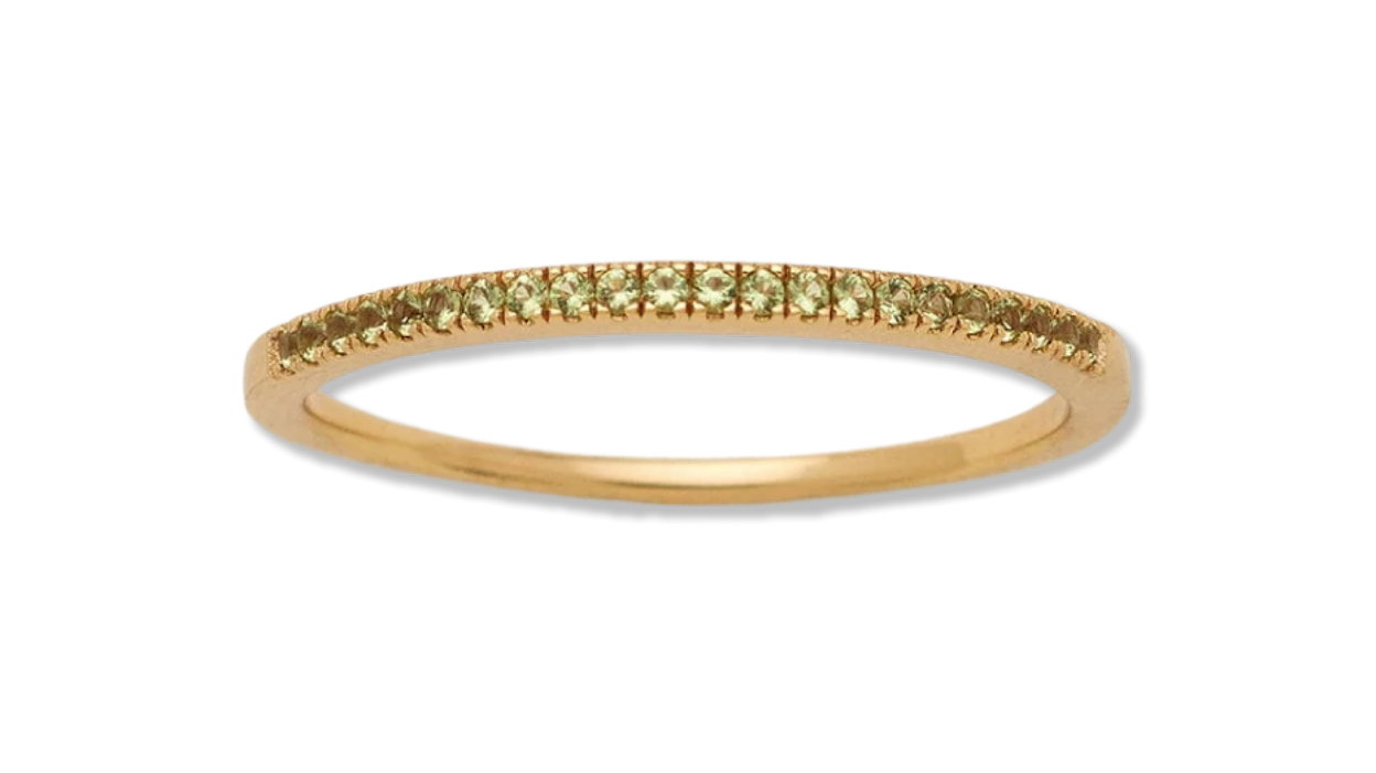 Birthstone stacking rings