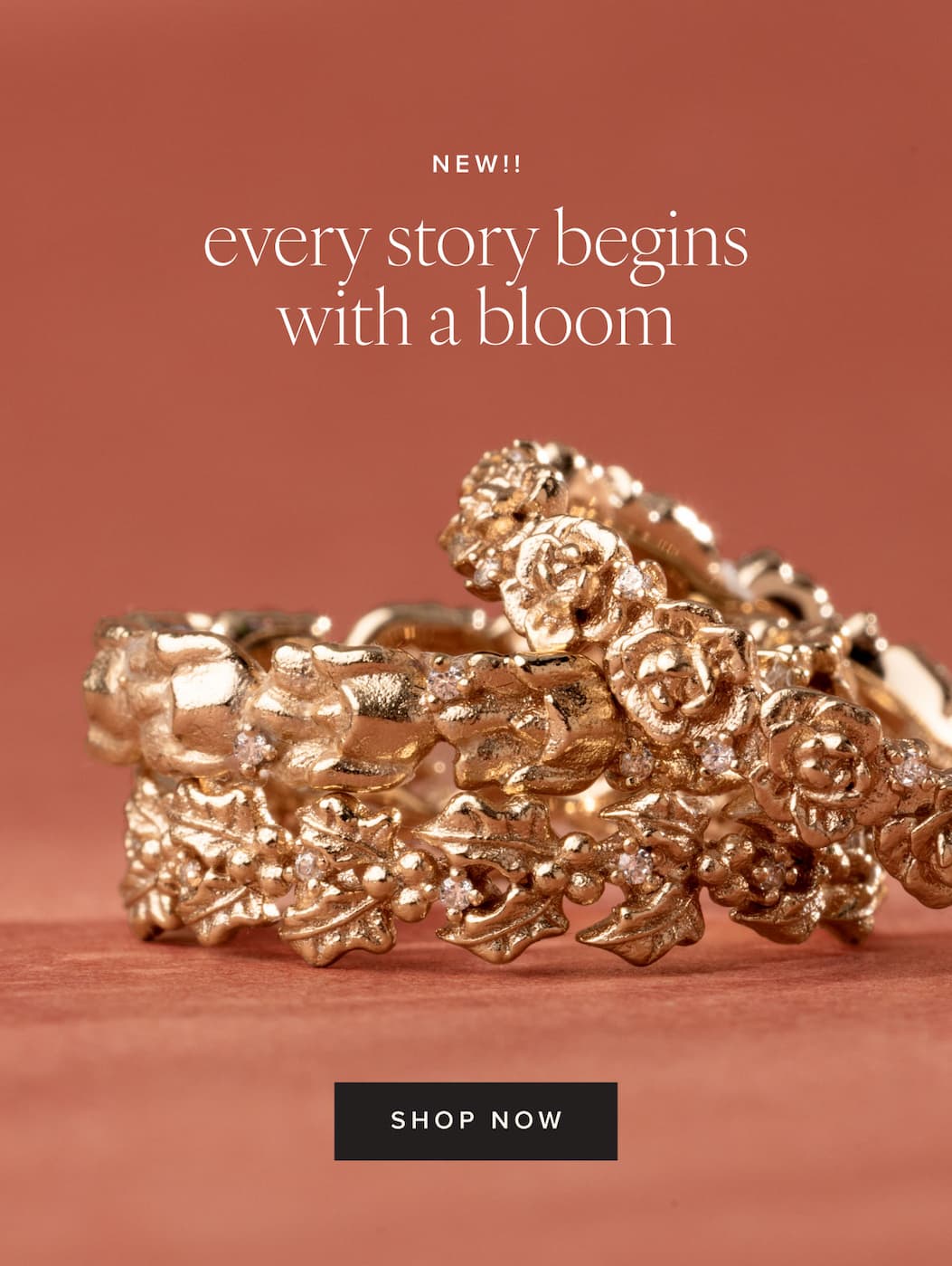 CZ birth flower jewelry